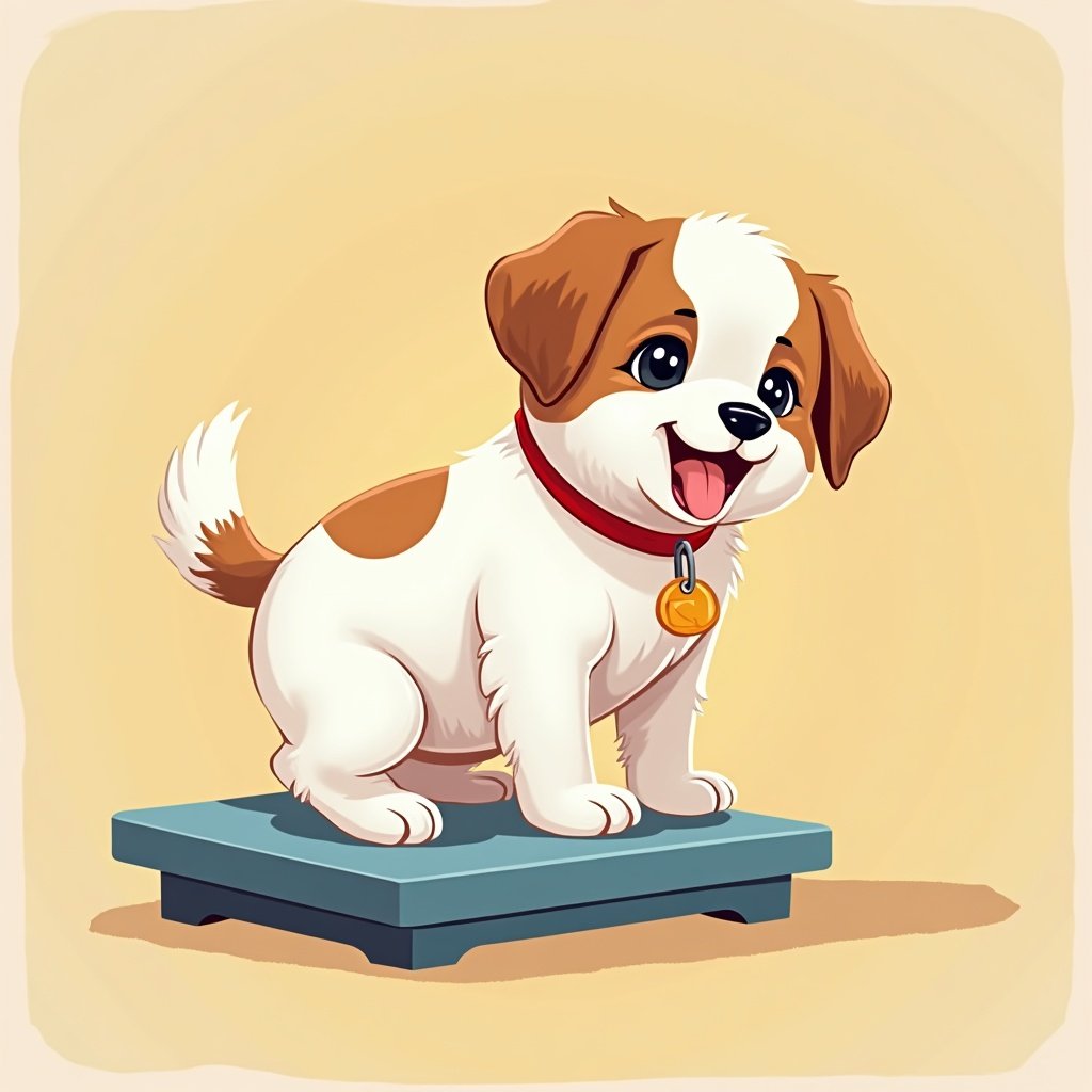 Track your puppy's weight and height against breed standards to ensure healthy development from 8 weeks to adulthood.